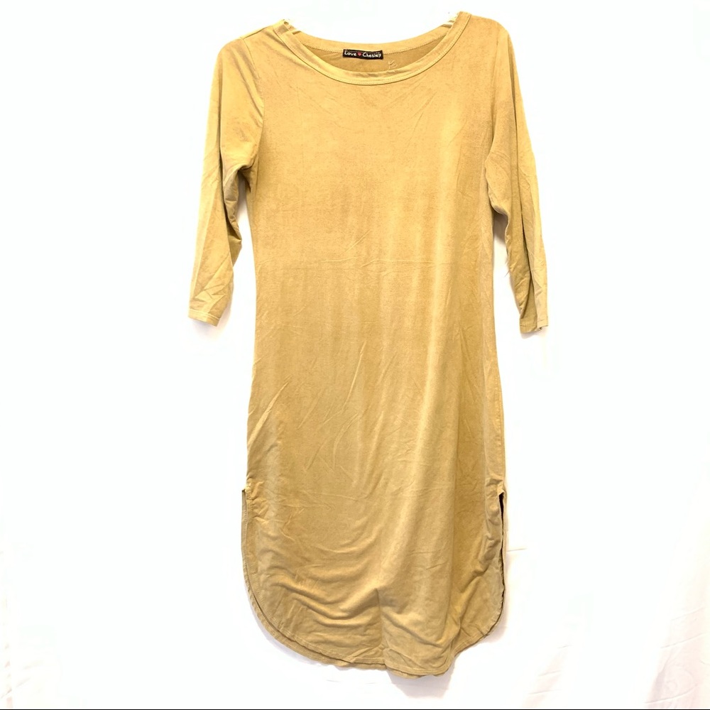 Tan mini dress